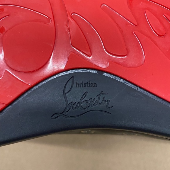 COPY - Christian Louboutin Louis Flat High Top Black  Sneakers Men - Picture 8 of 11